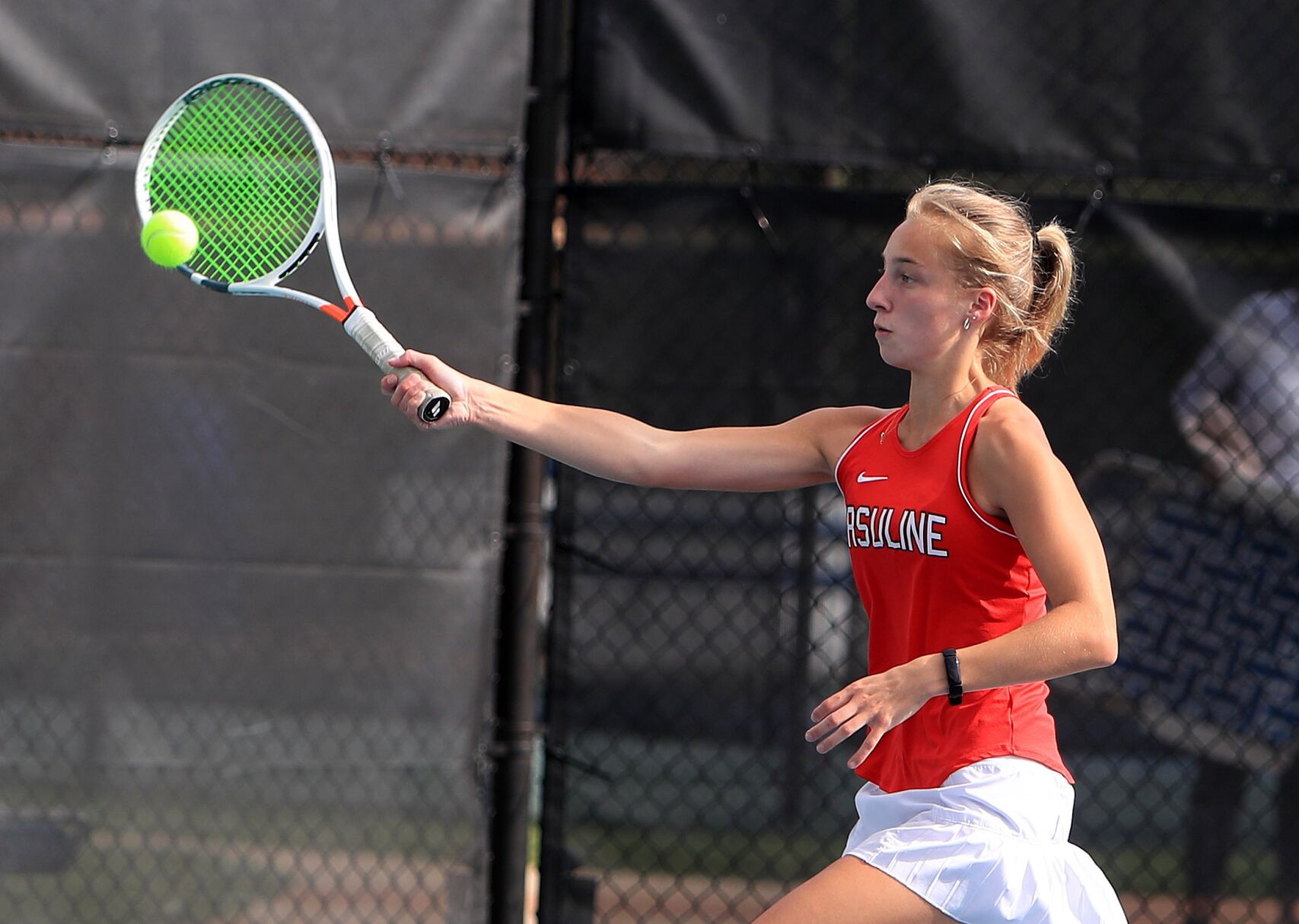 Class 1 District 6 girls tennis team championship: Westminster 5, Ursuline 2
